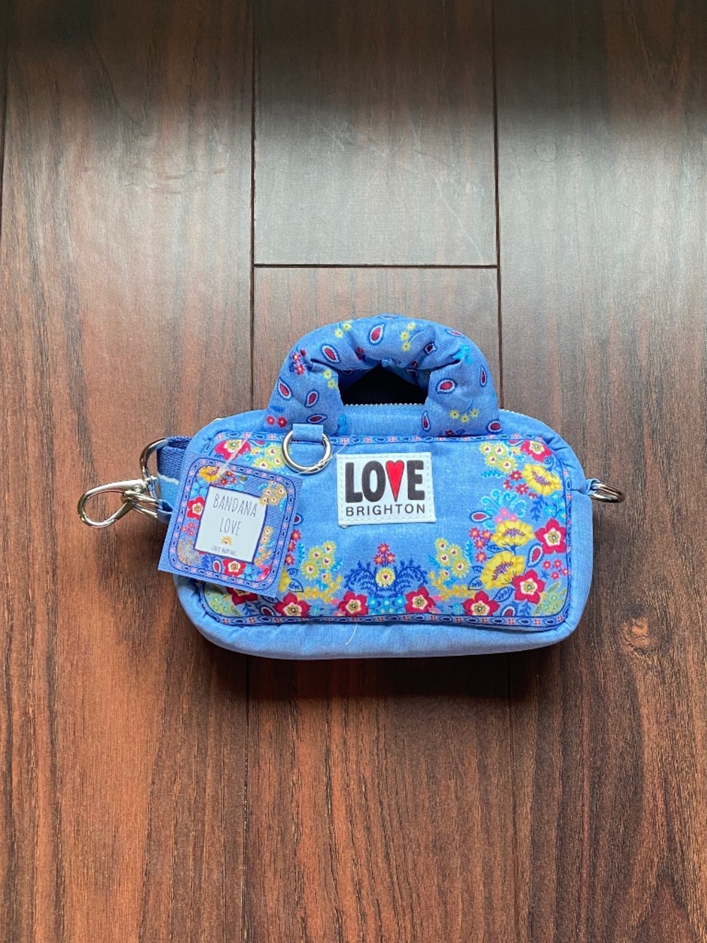 LOVE Brighton Bandana LOVE Crossbody Bag Mini NWT flawed